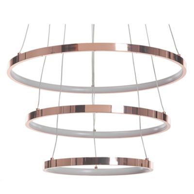 Lampe LED suspendue ATREK Métal Rose doré