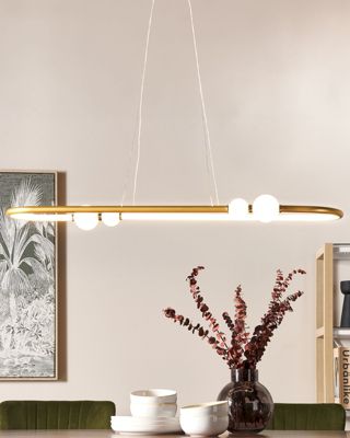 Lampe LED suspendue FEALE Métal Doré