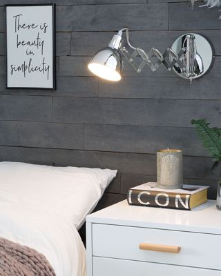 Lampe murale HARRINGTON Réglable Métal Argenté