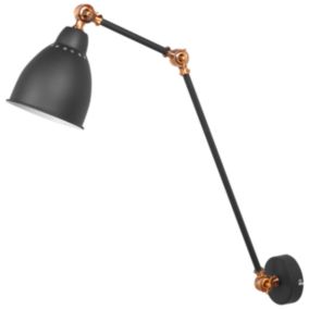 Lampe murale MISSISSIPPI Réglable Métal Gris graphite