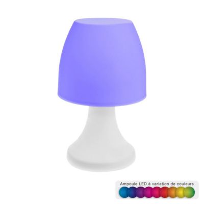 Lampe outdoor "Dokk" multicolore H19cm - Atmosphera Créateur d'intérieur
