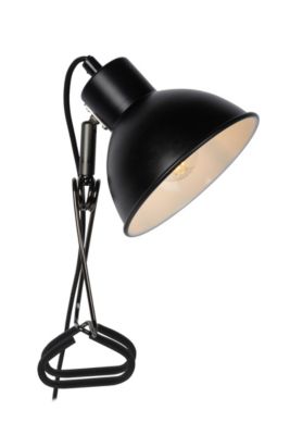 Lampe à pince MOYS en acier avec 1xE27 - Noir - Lucide