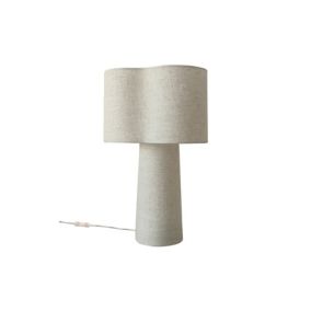 Lampe à pose en lin naturel organique (26x42 cm - Lin)