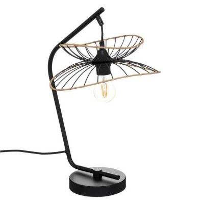 Lampe à poser "Alara" - métal et silicone - noir - H50 cm - Noir - Atmosphera createur d'interieur