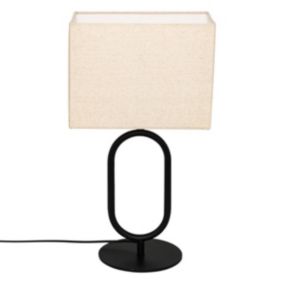 Lampe à poser Alec métal noir H52cm - Atmosphera