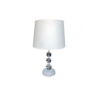 Lampe à poser avec bulle et abat-jour blanc - CRISTAL WHITE