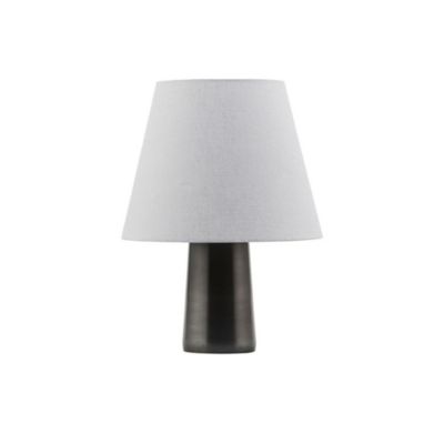 Lampe à poser Bakora en métal et abat jour jute gris - House Doctor