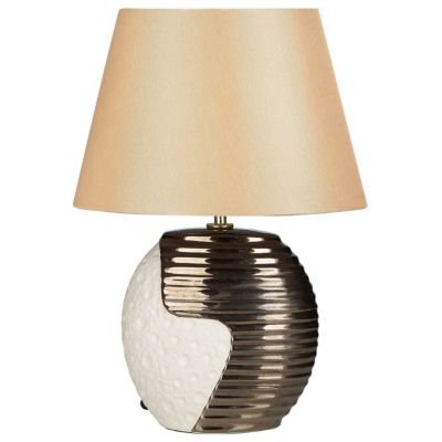 Lampe à poser beige et cuivré ESLA