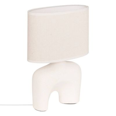 Lampe à poser champignon secteur Gaby blanc H31,5cm - ATMOSPHERA CREATEUR D'INTERIEUR