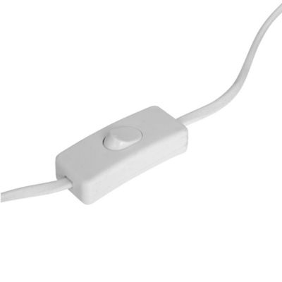 Lampe à poser champignon secteur Gaby blanc H31,5cm - ATMOSPHERA CREATEUR D'INTERIEUR