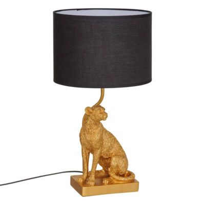 Lampe à poser champignon secteur Gepi doré H47,5cm - ATMOSPHERA CREATEUR D'INTERIEUR