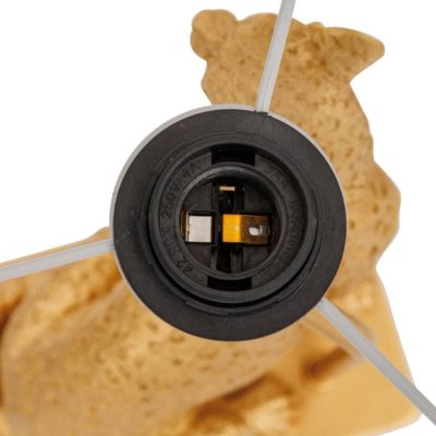 Lampe à poser champignon secteur Gepi doré H47,5cm - ATMOSPHERA CREATEUR D'INTERIEUR