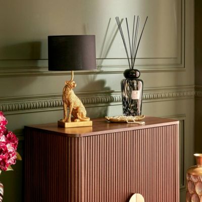 Lampe à poser champignon secteur Gepi doré H47,5cm - ATMOSPHERA CREATEUR D'INTERIEUR