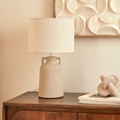 Lampe à poser champignon secteur Gibus gris H45,5cm - ATMOSPHERA CREATEUR D'INTERIEUR