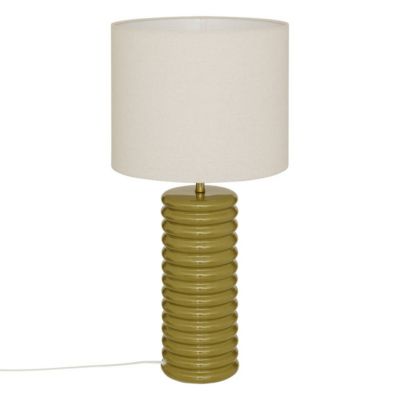 Lampe à poser champignon secteur Vinus vert Kaki H69cm - ATMOSPHERA CREATEUR D'INTERIEUR
