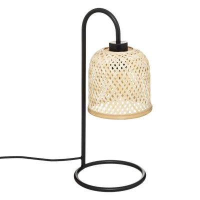 Lampe à Poser Design "Alicante" 43cm Beige & Noir