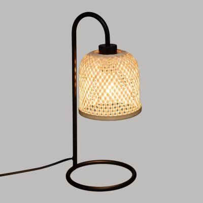 Lampe à Poser Design "Alicante" 43cm Beige & Noir