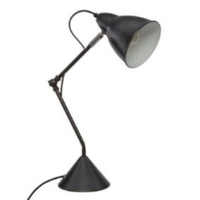 Lampe à Poser Design en Métal "Aude" 62cm Noir