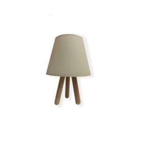 Lampe à poser en bois Ankara - Beige