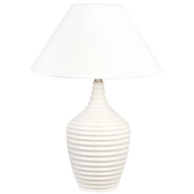 Lampe à poser en céramique beige 56 cm CELESTE