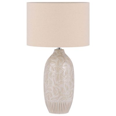 Lampe à poser en céramique beige 57 cm SALZA