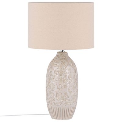 Lampe à poser en céramique beige 57 cm SALZA