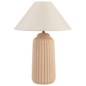 Lampe à poser en céramique beige NURIA