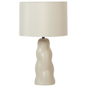 Lampe à poser en céramique beige VILAR