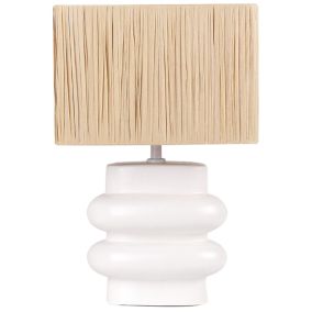 Lampe à poser en céramique blanche JUDY