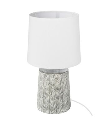 Lampe à poser en céramique décorée H 35 cm