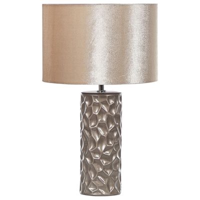 Lampe à poser en céramique doré et beige SANKURU