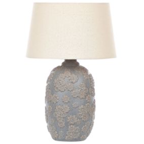 Lampe à poser en céramique gris et beige FERREY