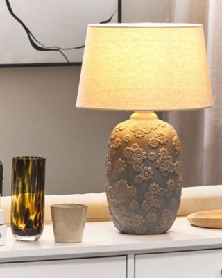 Lampe à poser en céramique gris et beige FERREY