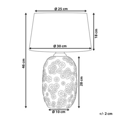 Lampe à poser en céramique gris et beige FERREY