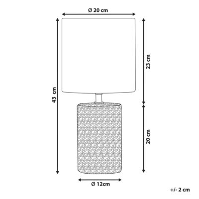 Lampe à poser en céramique marron IDER