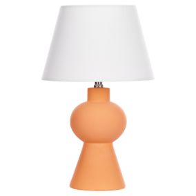 Lampe à poser en céramique orange FABILOS