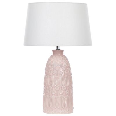 Lampe à poser en céramique rose ZARIMA