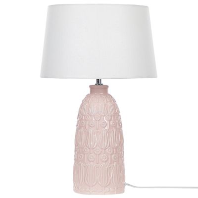 Lampe à poser en céramique rose ZARIMA