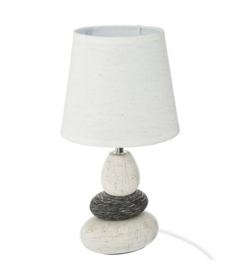 Lampe à poser en céramique trois galets H 33 cm