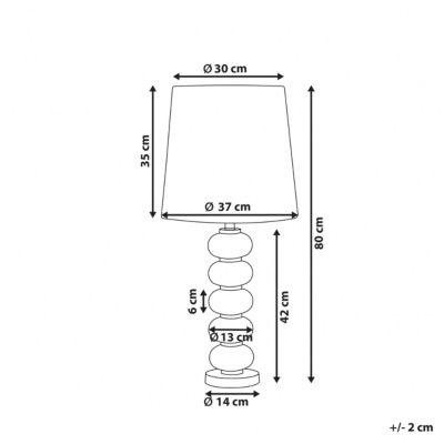 Lampe à poser en métal blanc et doré FRIO