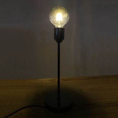 Lampe à poser en métal brossé chromé - DAIR 2307