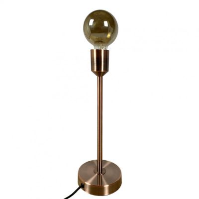 Lampe à poser en métal brossé et cuivré rose gold - DAIR 2314