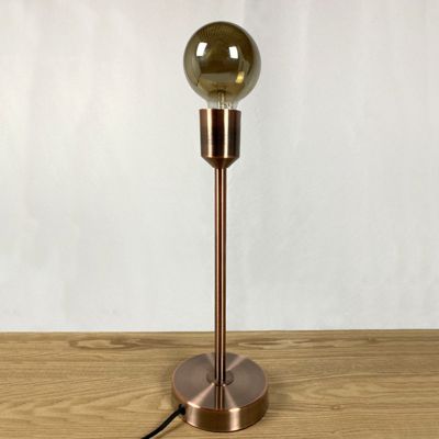 Lampe à poser en métal brossé et cuivré rose gold - DAIR 2314