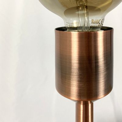 Lampe à poser en métal brossé et cuivré rose gold - DAIR 2314