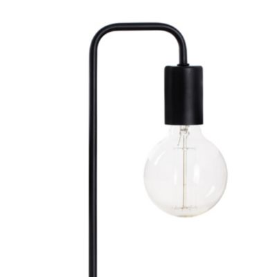 Lampe à poser en métal (Diam. 13xh. 45 cm - Noir)