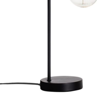 Lampe à poser en métal (Diam. 13xh. 45 cm - Noir)