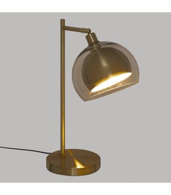 Lampe à poser en métal Doré et Verre H 48 cm