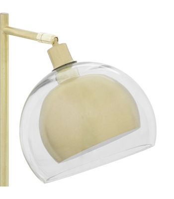 Lampe à poser en métal Doré et Verre H 48 cm