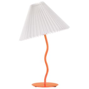 Lampe à poser en métal orange ALWERO