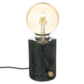 Lampe à Poser en Marbre "Saba" 11cm Noir